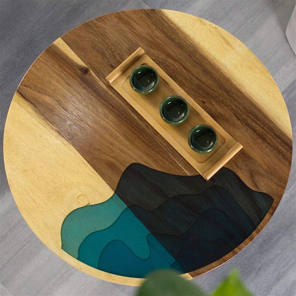 Amazon.co.jp: クリエイティブコーヒーテーブル無垢材レジンリバー